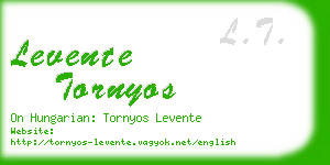 levente tornyos business card
